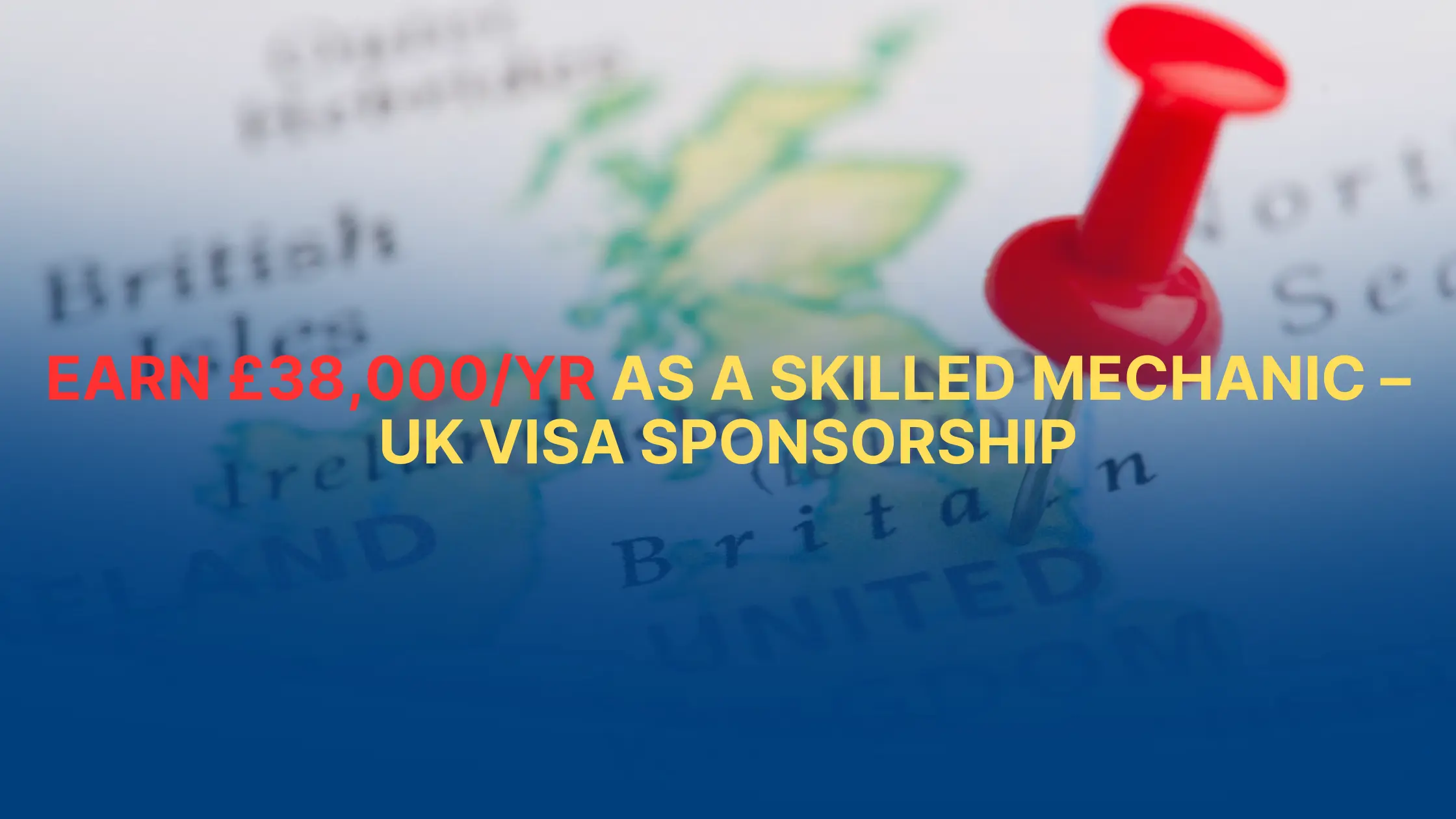 Earn £38,000/yr as a Skilled Mechanic – UK Visa Sponsorship