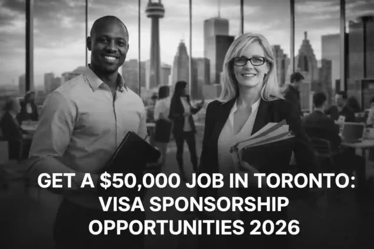 $50,000 Job in Toronto Offers: Visa Sponsorship Opportunities 2026